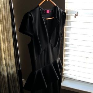 Woman’s dress, high split in back